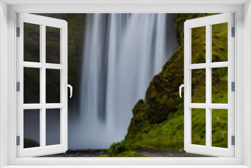 Fototapeta Naklejka Na Ścianę Okno 3D - Skógafoss, a massive waterfall in Iceland