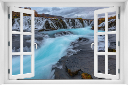 Fototapeta Naklejka Na Ścianę Okno 3D - Bruarfoss Waterfall OR Bridge-waterfall, Iceland
