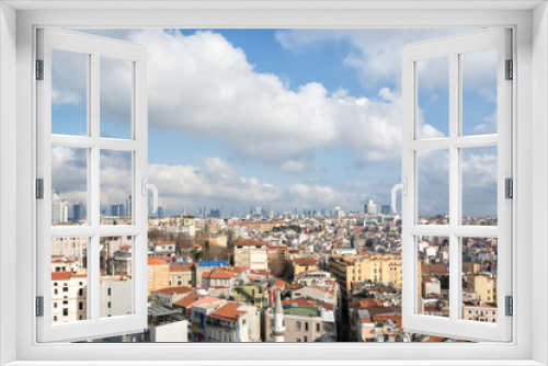Fototapeta Naklejka Na Ścianę Okno 3D - View over the city of Istanbul from above