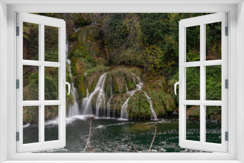 Fototapeta Naklejka Na Ścianę Okno 3D - Cascading Waterfalls Skradinski Buk. Krka