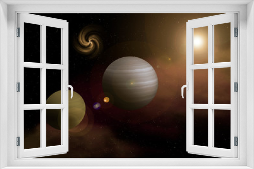 Fototapeta Naklejka Na Ścianę Okno 3D - Sternenstaub