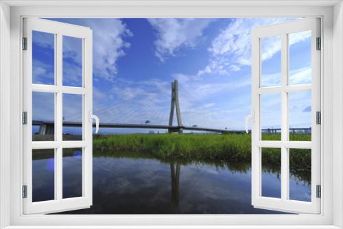 Fototapeta Naklejka Na Ścianę Okno 3D - New Taipei Bridge