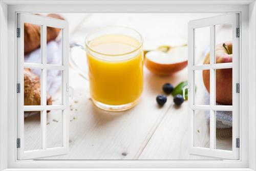Fototapeta Naklejka Na Ścianę Okno 3D - Healthy orange juice delicious for breakfast