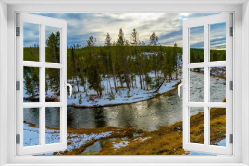 Fototapeta Naklejka Na Ścianę Okno 3D - GIBBON RIVER TURN, YELLOWSTONE