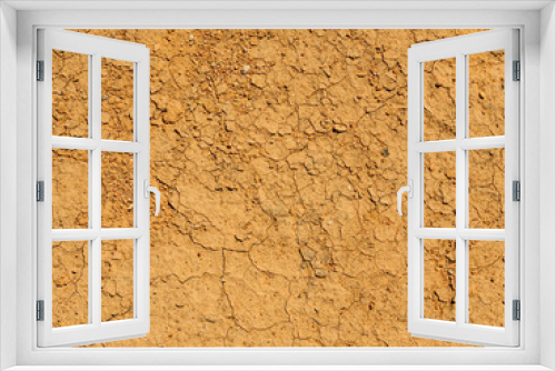 Fototapeta Naklejka Na Ścianę Okno 3D - Dry desert cracked ground background