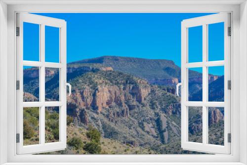 Fototapeta Naklejka Na Ścianę Okno 3D - Scenic Beauty of Salt River Canyon in Gila County, Tonto National Forest, Arizona USA