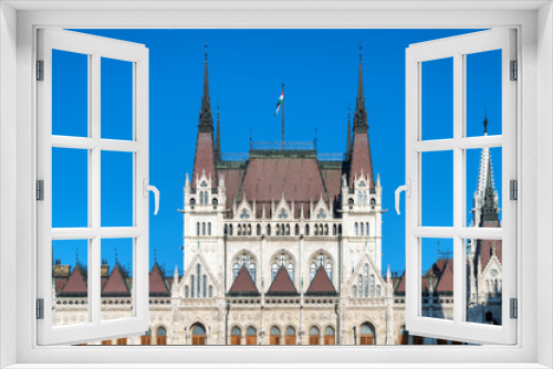 Fototapeta Naklejka Na Ścianę Okno 3D - Hungarian Parliament Building in Budapest