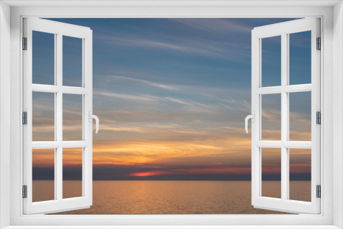 Fototapeta Naklejka Na Ścianę Okno 3D - Sunset on Mediterranean Sea