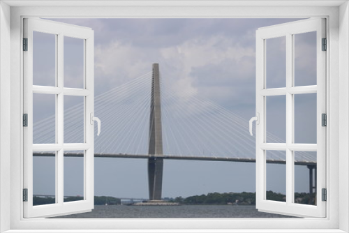 Fototapeta Naklejka Na Ścianę Okno 3D - Cooper River Bridge