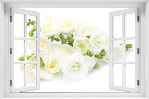 Fototapeta Naklejka Na Ścianę Okno 3D - freesia flowers