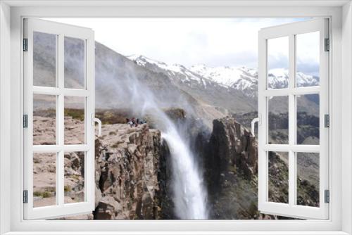 Fototapeta Naklejka Na Ścianę Okno 3D - Reverse waterfall and nature
