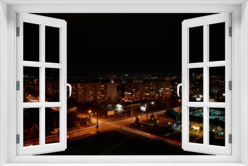 Fototapeta Naklejka Na Ścianę Okno 3D - City at night