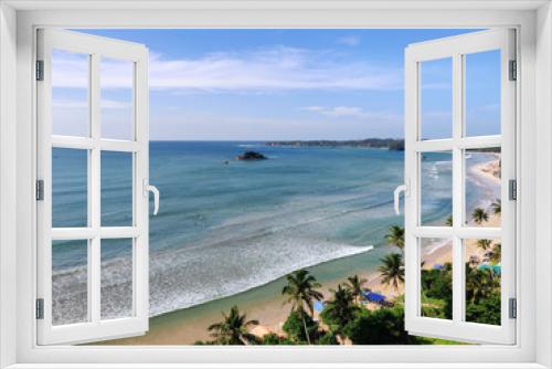 Fototapeta Naklejka Na Ścianę Okno 3D - Beach with ocean - Sri Lanka