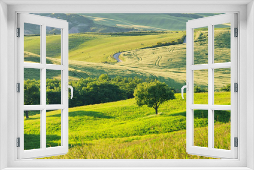 Fototapeta Naklejka Na Ścianę Okno 3D - Toskana Huegel  - Tuscany hills 54