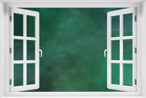 Fototapeta Naklejka Na Ścianę Okno 3D - vintage abstract painted background with dark slate gray, sea green and very dark blue colors and space for text or image. can be used as header or banner