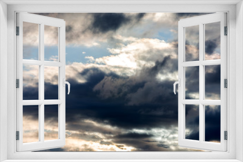 Fototapeta Naklejka Na Ścianę Okno 3D - Himmel und Wolken 
