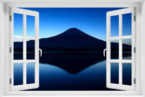 Fototapeta Naklejka Na Ścianę Okno 3D - 逆さ富士