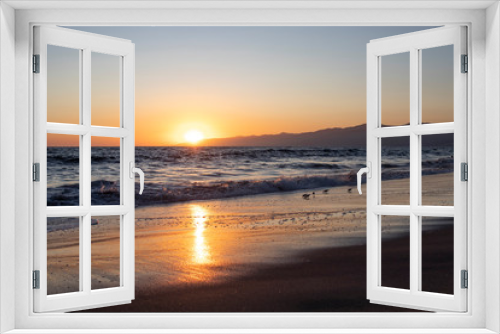 Fototapeta Naklejka Na Ścianę Okno 3D - Sunset at Venice Beach, Los Angeles, California, USA