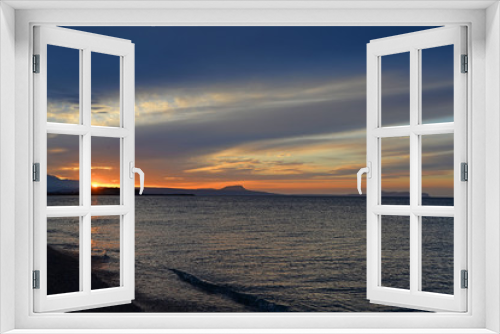 Fototapeta Naklejka Na Ścianę Okno 3D - Abend bei Rethimnon, Kreta