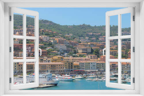 View of the ton of Porto Santo Stefano, Tuscany, Italy.