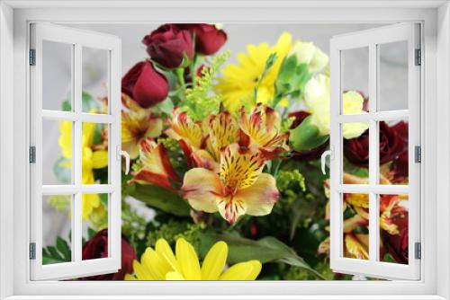 Fototapeta Naklejka Na Ścianę Okno 3D - bouquet of flowers