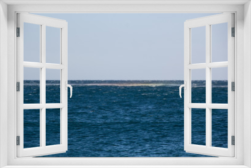 Fototapeta Naklejka Na Ścianę Okno 3D - Landscape of sea horizon seascape under blue sky