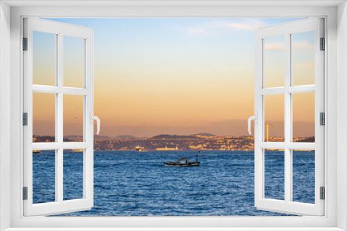 Fototapeta Naklejka Na Ścianę Okno 3D - view of istanbul at sunset