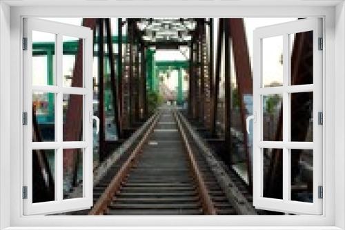 Fototapeta Naklejka Na Ścianę Okno 3D - old railway bridge