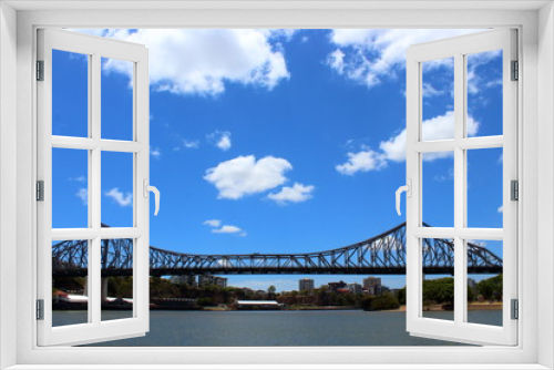 Fototapeta Naklejka Na Ścianę Okno 3D - story bridge in brisbane