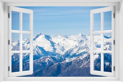 Fototapeta Naklejka Na Ścianę Okno 3D - Snowy Brenta Dolomites - Alps