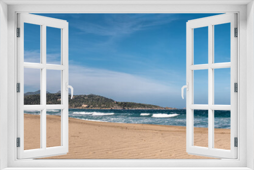 Fototapeta Naklejka Na Ścianę Okno 3D - Panoramic view of Lozari beach in Corsica