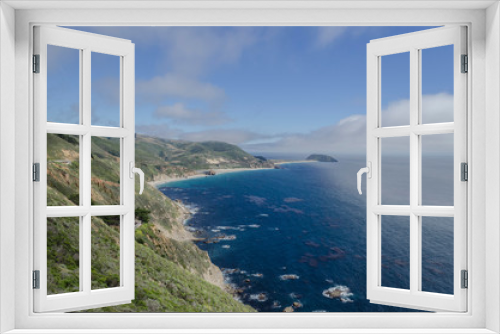 Fototapeta Naklejka Na Ścianę Okno 3D - Stunning views of the coast next to highway 1 , Big Sur, California