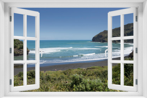 Fototapeta Naklejka Na Ścianę Okno 3D - Bethells beach Auckland New Zealand Coast and beach. 