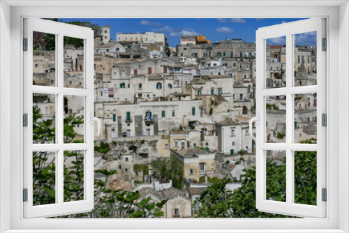 Fototapeta Naklejka Na Ścianę Okno 3D - scenic view of old traditional town of Matera