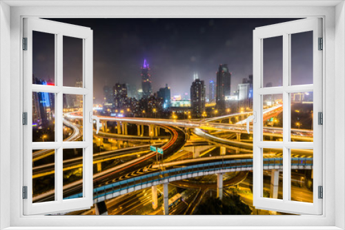 Fototapeta Naklejka Na Ścianę Okno 3D - China Shanghai City Scenery