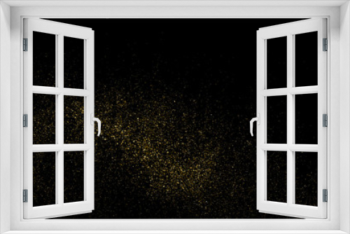 Fototapeta Naklejka Na Ścianę Okno 3D - Gold Glitter Texture Isolated On Black. Amber Particles Color. Celebratory Background. Golden Explosion Of Confetti. Design Element. Digitally Generated Image. Vector Illustration, Eps 10.