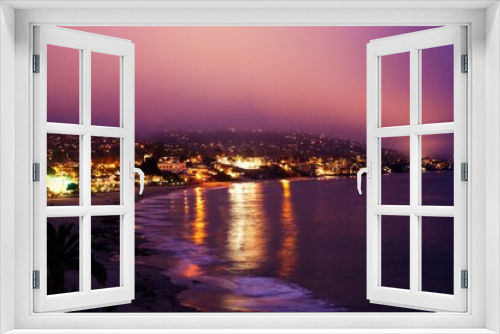 Laguna Beach, California at night