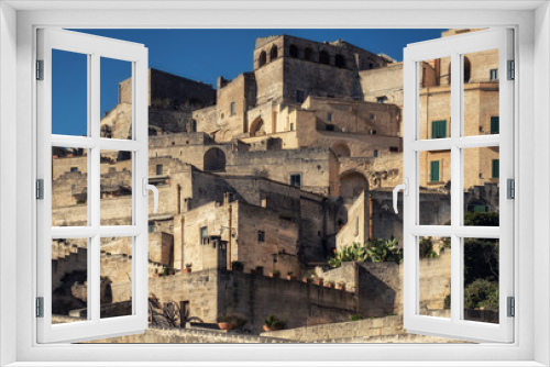 Fototapeta Naklejka Na Ścianę Okno 3D - Rooftops of a beautiful Matera town, Italy