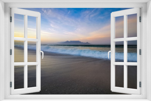 Fototapeta Naklejka Na Ścianę Okno 3D - South African Sunset Sunrise sandy coast Cape Town South Africa