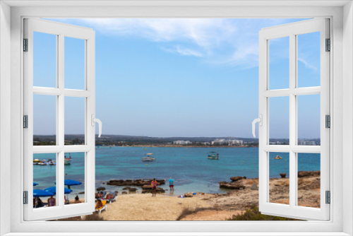 Fototapeta Naklejka Na Ścianę Okno 3D - Ayia Napa, Cyprus - September 08, 2019: Seascape near Makronissos Beach