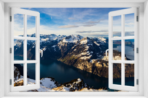 Fototapeta Naklejka Na Ścianę Okno 3D - Frohnalp panorama III