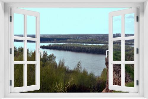 Fototapeta Naklejka Na Ścianę Okno 3D - panorama of the Oka river. Russia