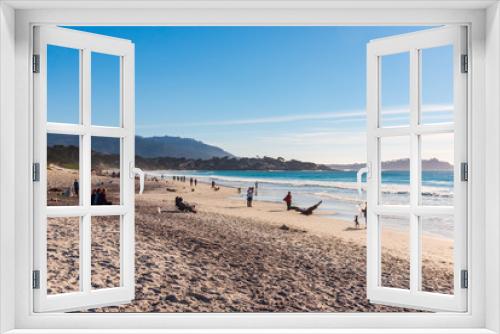 Fototapeta Naklejka Na Ścianę Okno 3D - Carmel-by-the-sea beach scenic view