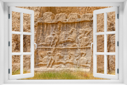 Fototapeta Naklejka Na Ścianę Okno 3D - Naqsh-e Rustam relief