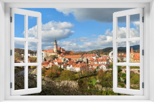 Fototapeta Naklejka Na Ścianę Okno 3D - Panorama of Krumlov in the Czech Republic.