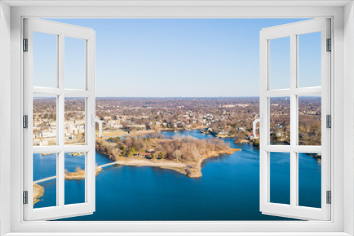Fototapeta Naklejka Na Ścianę Okno 3D - Aerial Views of Mamaroneck, New Rochelle, and Larchmont