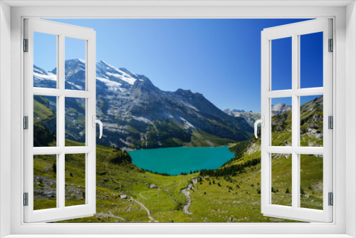 Fototapeta Naklejka Na Ścianę Okno 3D - Öschinen Lake in Kandersteg