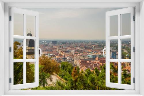 Fototapeta Naklejka Na Ścianę Okno 3D - Graz Altstadt und Sehenswürdigkeiten
