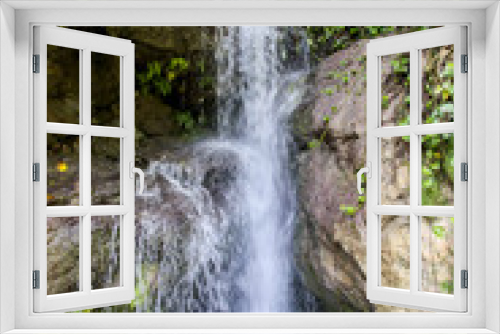 Fototapeta Naklejka Na Ścianę Okno 3D - dramatic image of fresh spring water of Villa miriam, paraiso, dominican republic.