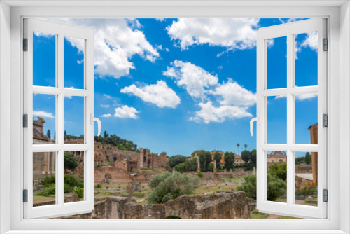 Fototapeta Naklejka Na Ścianę Okno 3D -  Rome, Italy. The Roman Forum.